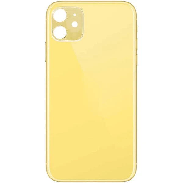 Rear Glass Replacement for iPhone 11 (NO LOGO)-Yellow Rear Glass Replacement for iPhone 11 (NO LOGO)-Yellow